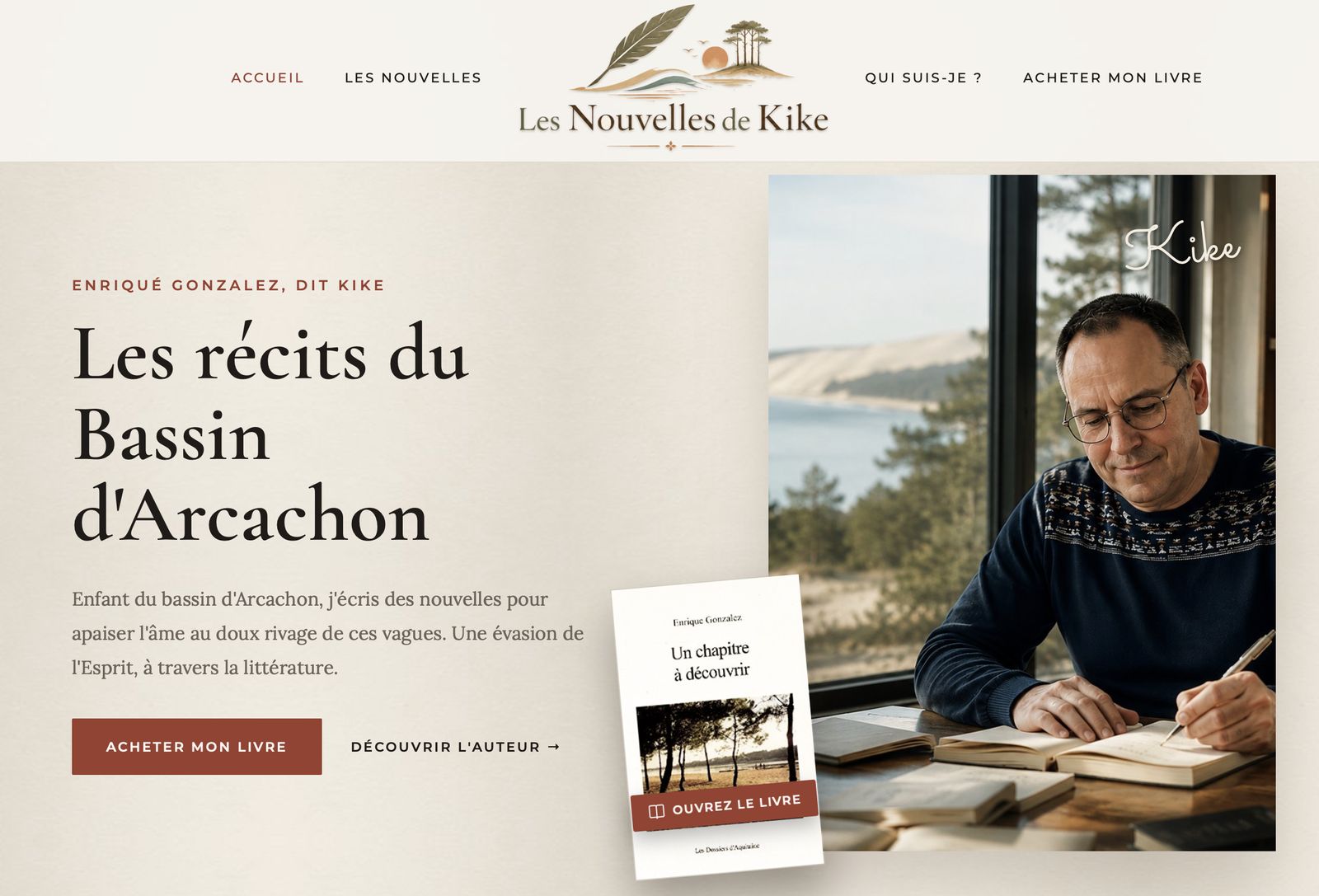 Les Nouvelles de Kike — refonte WordPress vers un site d'auteur moderne